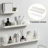 ABS Bathroom Shelf Self Adhesive Wall Organizer Durable Shower Storage Rack  Kitchen Bathroom