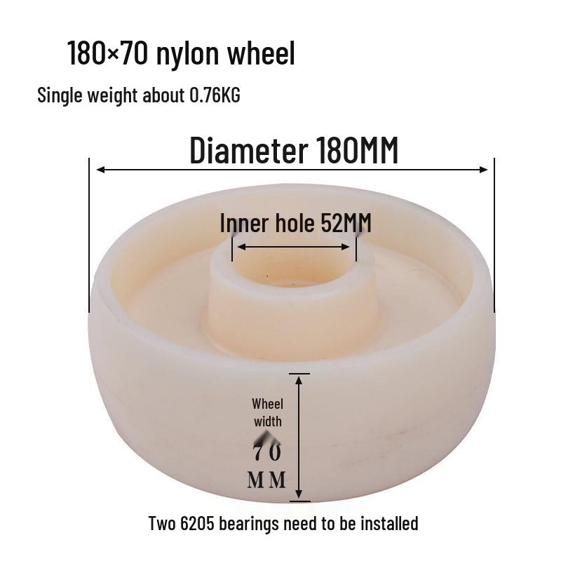 Transpalet Hidraulic Roți Nailon și Miez de Fier Accesorii Stivuitor PU