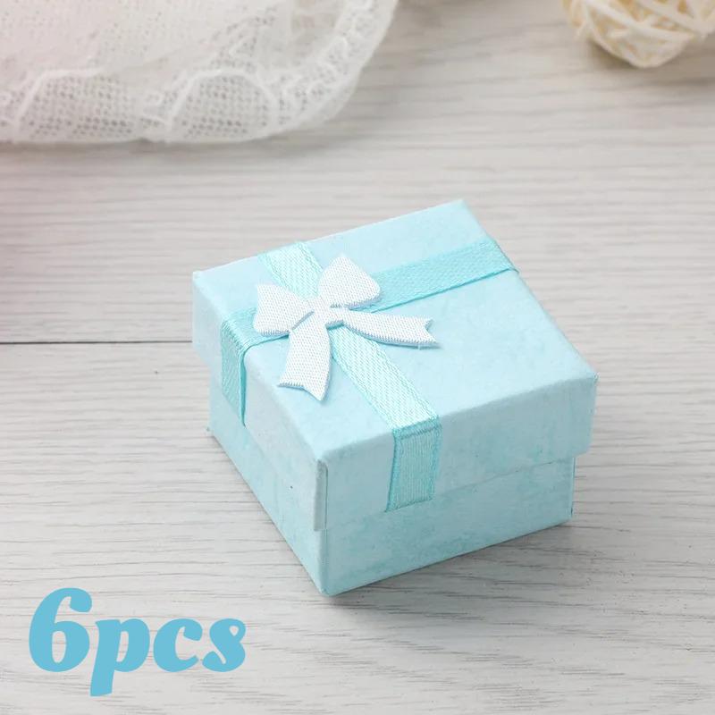 6/12pcs Small Gift Box for Jewelry, Compact 4x4x3cm Display Case for Earrings Rings, Multi-Color Presentation & Storage Box