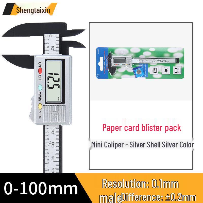 Antique-Style Digital Vernier Caliper for Jewelry and Playthings - Mini Electronic Display with Oil Gauge