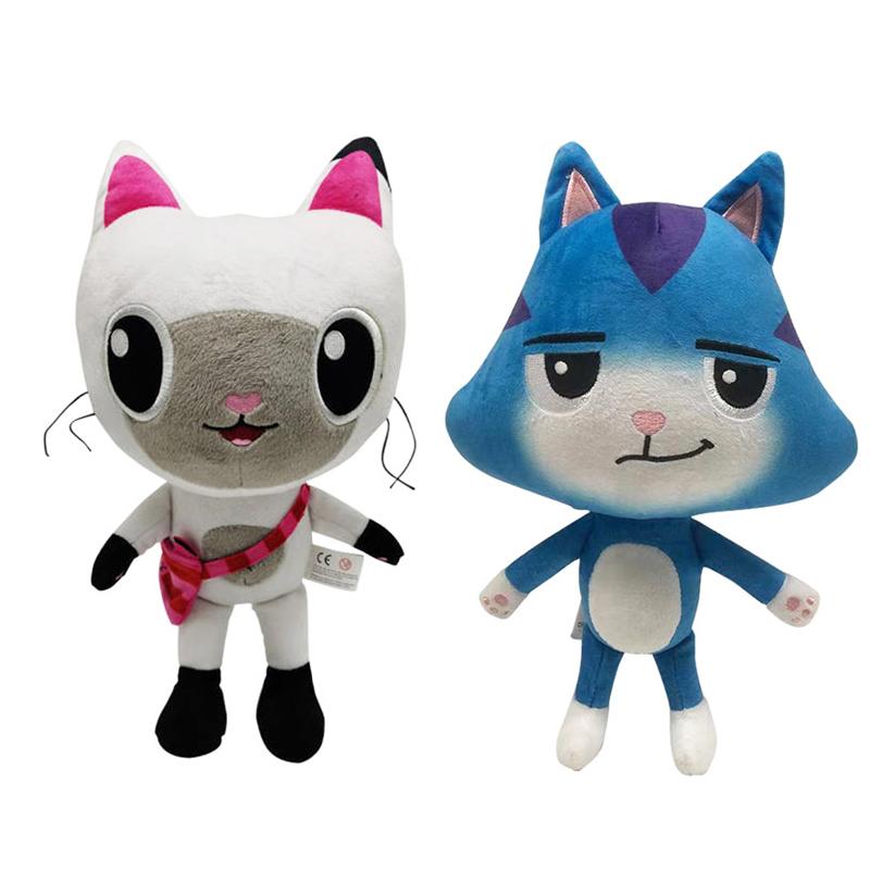 2pcs/lot Gabby's Dollhouse Plush Toy Mercat Mermaid Pandy Paw Cakey Kitty Fairy CatRat Stuffed Animal Plushie Doll Fan Girl Gift