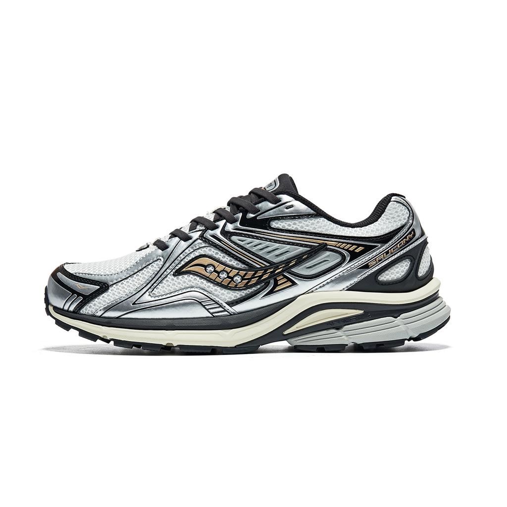 Saucony Kinvara 4 RE Comfortable Retro Durable Low-Top Casual Running Shoes Unisex sneaker White Black Silver S79052-5