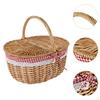 Picnic Basket with Comfortable Handle, Removable Liner And Functional Lid for Picnics, Photography,