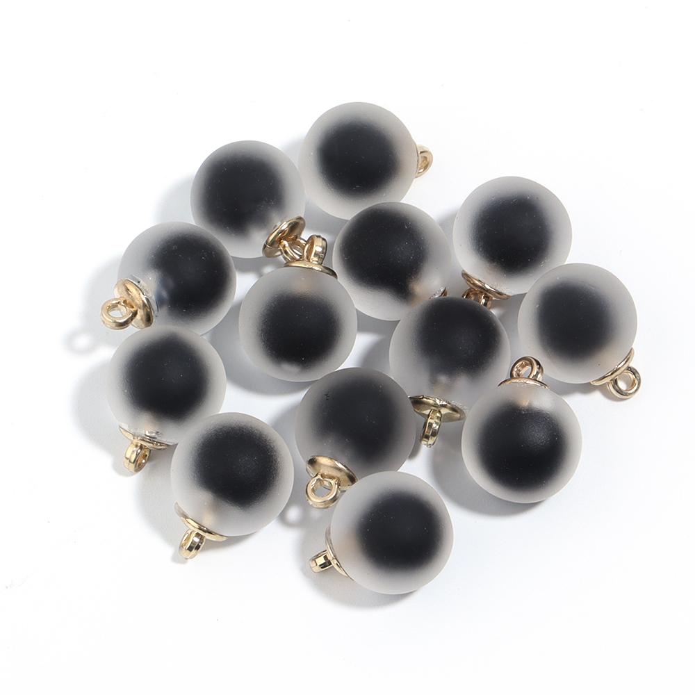 10Pcs Acrylic Frosted Colorful Heart Charms Round Charms For Jewelry Making DIY Bracelet Necklace Earrings Pendants Accessories
