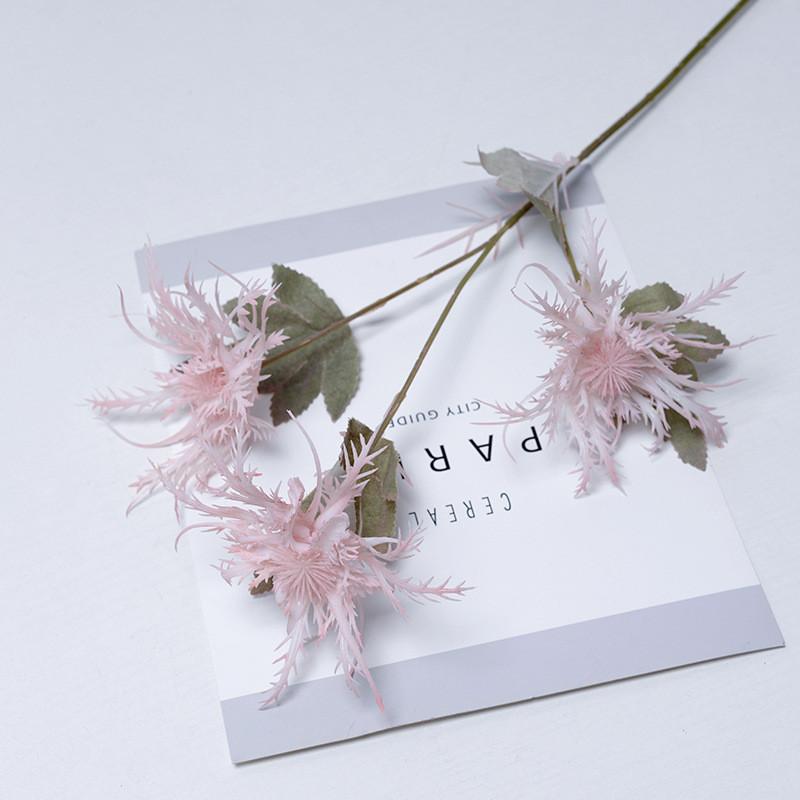 Artificial Eryngium Foetidum Plastic Flowers With Creative Craft For Event Use