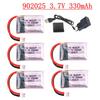 New Upgrade 902025 3.7V 330mAh PH2.0 Mini Drone Battery For Mini RC Quadcopter RC Car Mini RC Toys Parts Battery with Charger