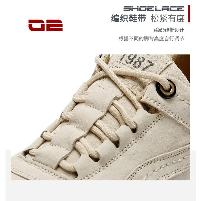 Luxury Men Casual Shoes Pig Skin Flat Men Sneakers Genuine Leather Business Running Shoes for Men Autumn 2025 New Shoes