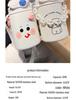 Cute Cartoon Coffee Thermos Cup with Double Spout, Straw, and 316 Stainless Steel - Ideal for Girls