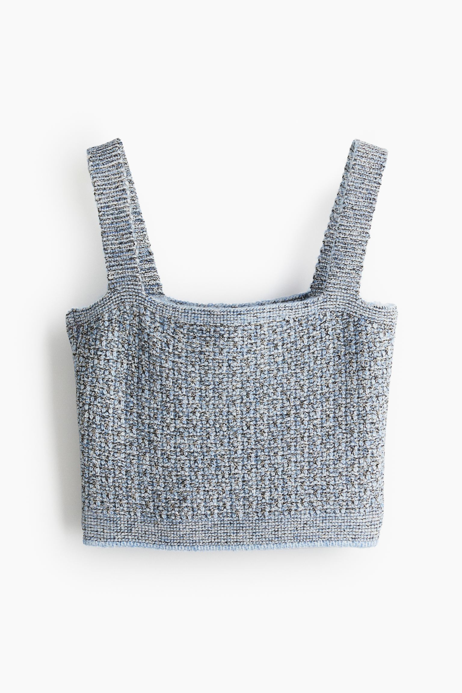 

Укороченный топ фактурной вязки