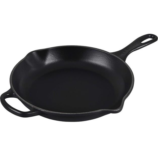 Cast Iron Skillet/serving Skillet Round Le Creuset Signature 26 Cm, Black Matte (20182260000422)