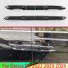 For Denza D9   2024 Car Accessories ABS Piano Black Door Handle Cover With Smart Key Hole Catch Cap Trim Molding