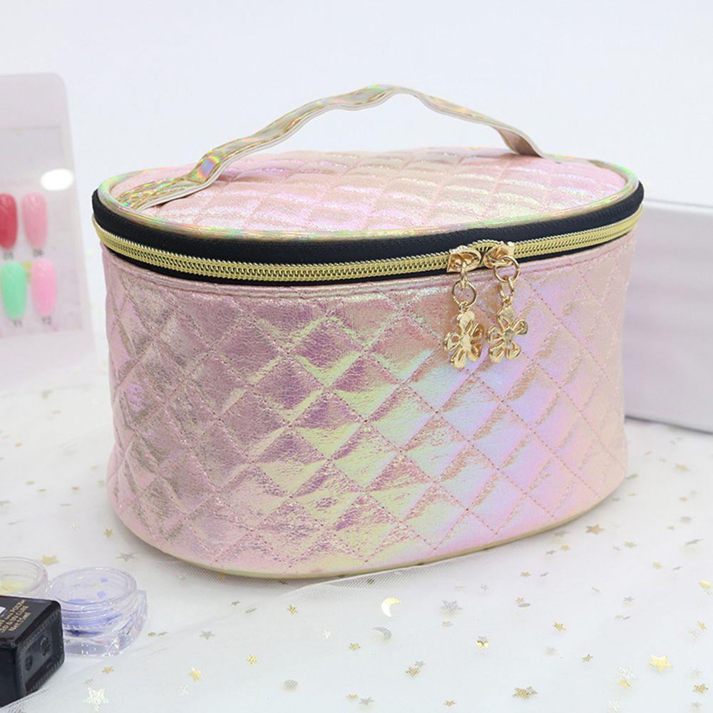 

Женская косметичка-органайзер из искусственной кожи на молнии, сумка для хранения косметики в ванной белый