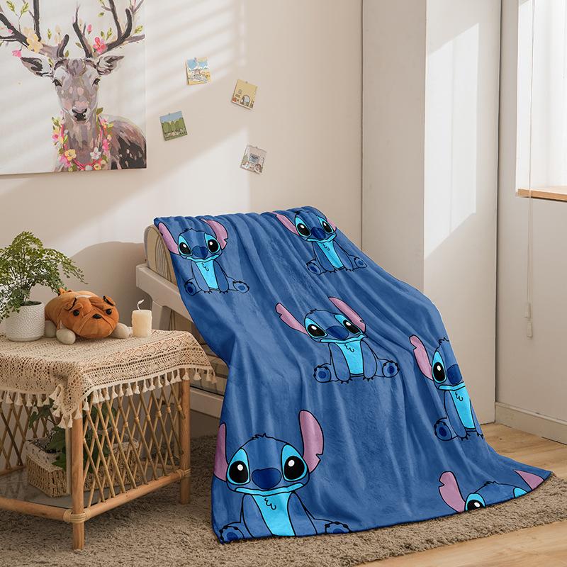 Riman Stitch Series Flannel Blanket 3D Printed Sofa Blanket Thickened Blanket