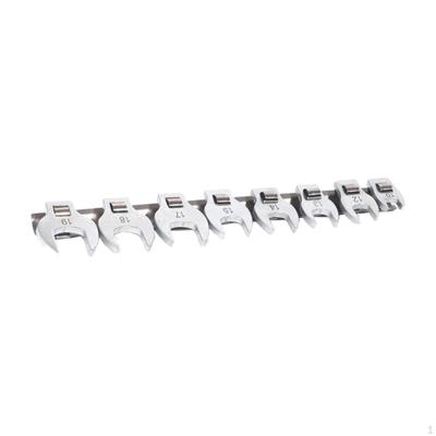 3/8 Inch Drive Crowfoot Wrenches Open End Wrench Set Steel Fasteners In Tight Space Metric