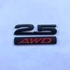 1Pc 3D Metal 2.0 2.5 AWD Logo Letters Car Trunk Emblem Badge Decal 2.5 AWD Sticker Accessories