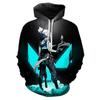 Unisex Anime Graphic Print Pullover Hoodie Men Women Casual Street Sweatshirt