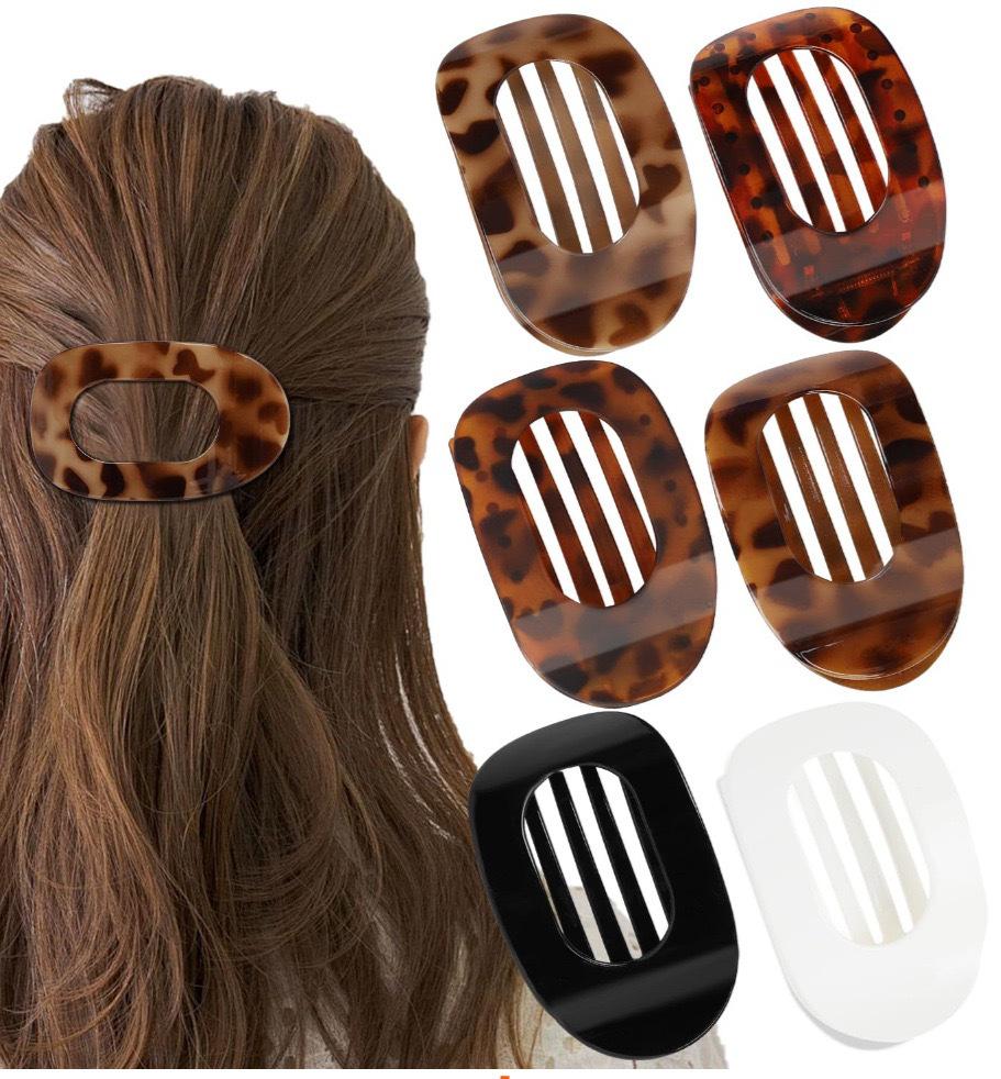 Curved Oval Updo Hair Claw - Temperament Shark Clip