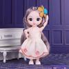 16 CM Mini Mobile 21 Bambole Snodate Giocattolo per Ragazze 3D Grandi Occhi BJD Principessa Abiti Completi Collezione di Abiti Regalo di Bambole per Bambini