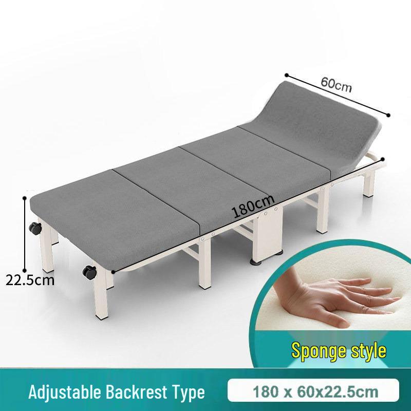 Portable Folding Bed & Mat for Office Lunch Breaks - Convertible, Single-Use, Sit or Lie Down Option