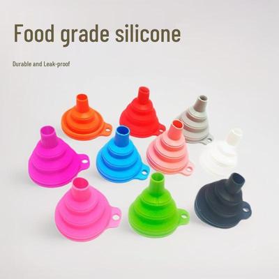 In-Stock FDA-Certified Silicone Folding Funnels: Large & Small for Kitchen, Oil, and Wine