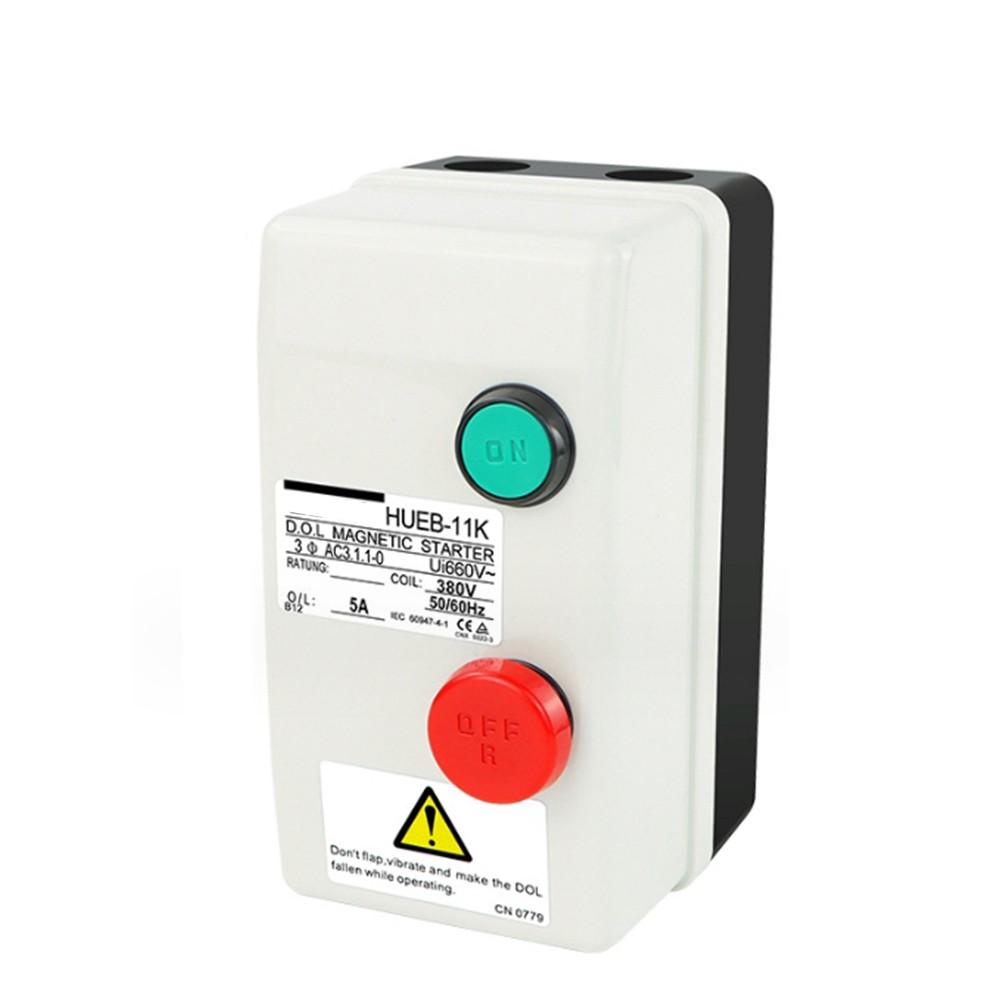 1pc 3Phasé 380V Interrupteur Démarreur Moteur Électrique Magnétique Étanche Pour Compresseur