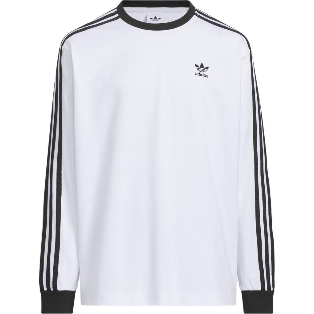 Adidas Originals T-Shirt With Brand Logo Three Stripes Sports Round Neck Long Sleeve Kids Tops HY2197