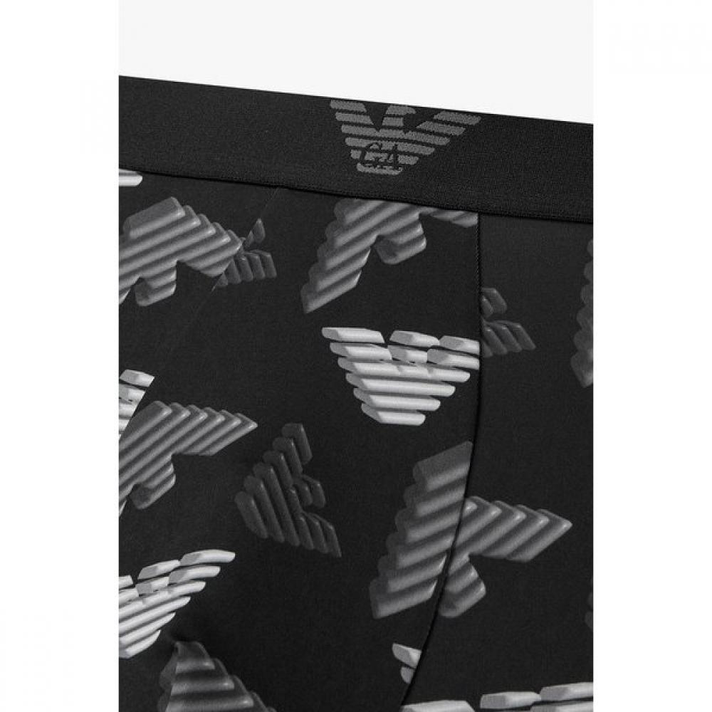 Emporio Armani Men S 3d Eagle Pattern polyeSter drawerS 2 Set 0815312053 081531 