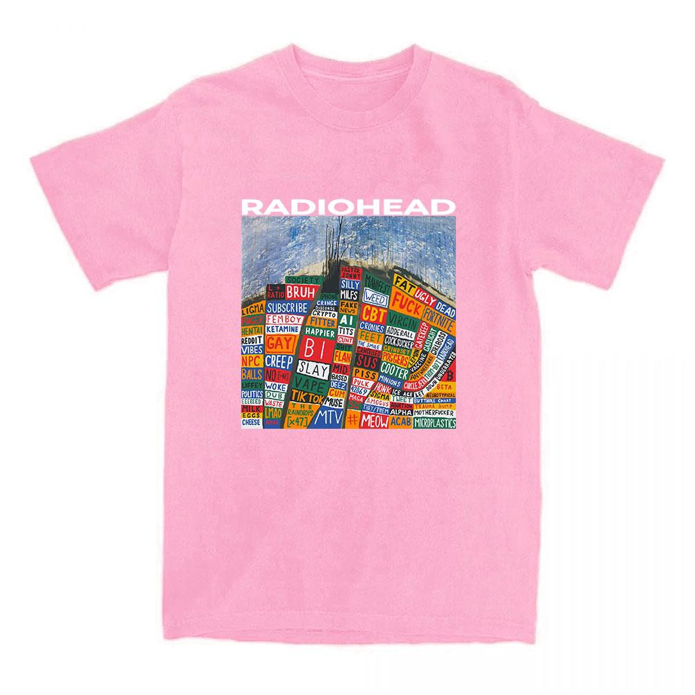 Hail To The Thief Radiohead Tshirts Cotton Short Sleeve Fashion T-shirt Loose Casual Unisex Streetwear Women Men Clothing