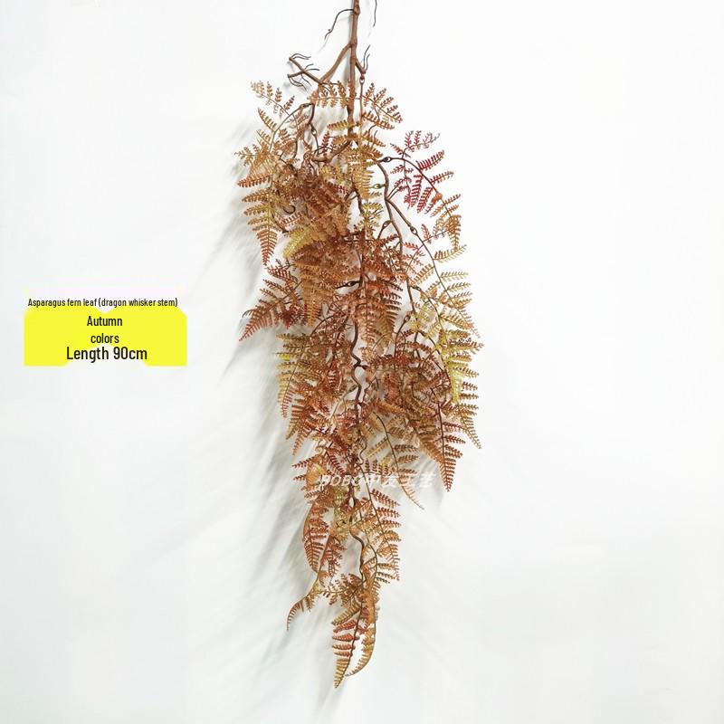 Artificial Spider Plant & Fern Hanging Decor - Trailing Green Vines for Wall & Ceiling