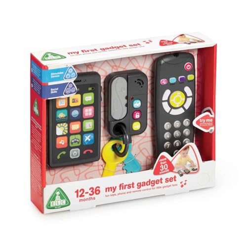 Early Learning Centre MyFirst Gadget Set (3-piece Set) - Grey - Smartphone, Smart Key, Remote Control - 148019 (Authentic Product)