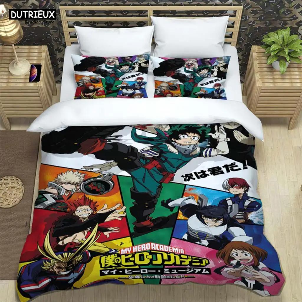 

HD аниме Mein Hero Science Cartoon 3D Printed постельное белье Queen Bedding Set Customized King Size Bedding Set Soft And Comfortable EU single(135x200cm)