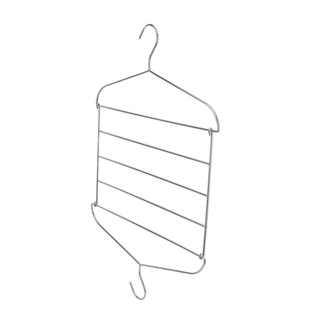 Stainless Steel Magic Pants Hangers Foldable Multifunctional Space Saving Slacks Hangers for Pants