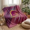 Coperta in Pile Flanella Brisbane Broncos Coperta Calda e Accogliente per Divano Letto Viaggio Uso Stagionale