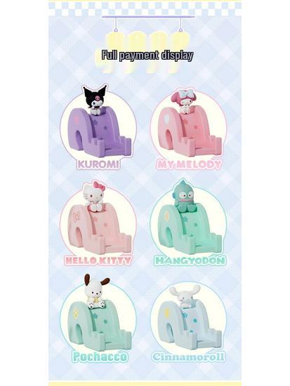 Sanrio Slide Phone Holder Series: Hello Kitty & Kuromi Figurines