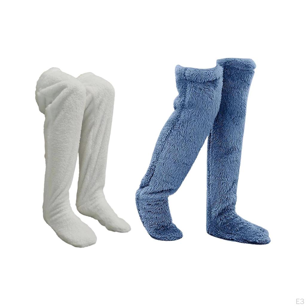 Cozy Winter Thigh High Socks for Women and Men - Plush Leg Warmers Extra Warmth