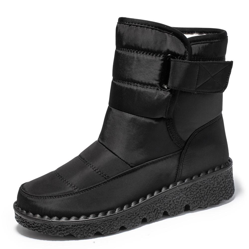 

Жіночі водонепроникні снігові чоботи - європейський розмір, тепле та товсте повсякденне бавовняне взуття 37