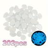 100pcs Glow In The Dark Pebbles, Resin Luminous Stones For Landscape, Garden Paths, Potted Plants, Parks, Aquarium Decor,