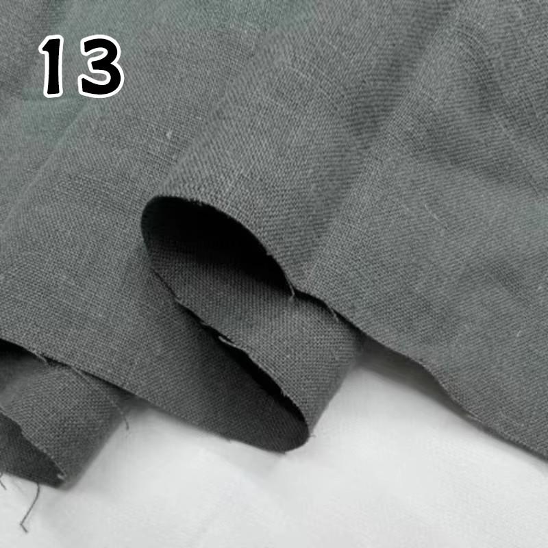 Linen and Ramie Hanfu Fabric Soft Breathable Against Skin Cloth Natural Yarn-dyed Dress Robe Hanfu Dress DIY Designer Wholesale