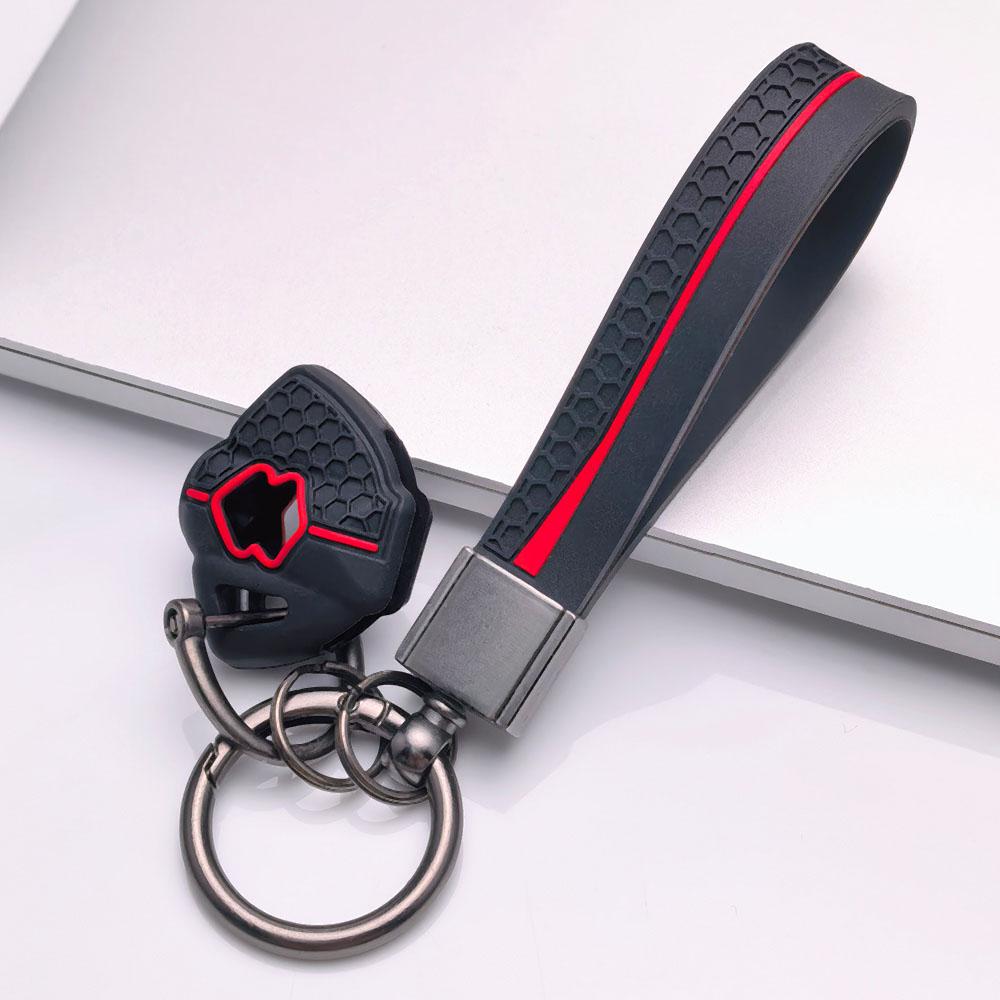 Key Fob Cover for Suzuki GSX-R600 GSX-R750 GSX-R1000 Hayabusa GSX250R Katana DL250 V-Strom with Keychain Protective Accessory Key Fob Protection чёрный
