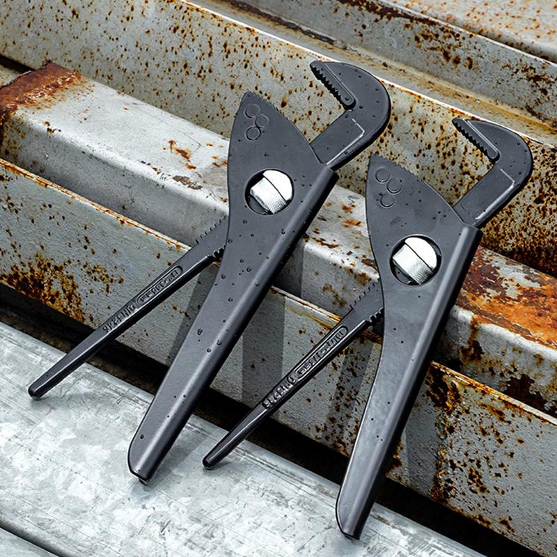 Water Pump Pliers Heavy Duty Short Handle Plumbing Wrench Large Knurled Knob Design Water Hose Clamp for Shaped Pipes Circular