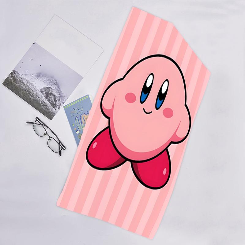 1pc Kirby2 Beach Towel, Beach and Seaside Swimming Pool Equipment, Fashion Pattern, Rectangular, Travel Essentials