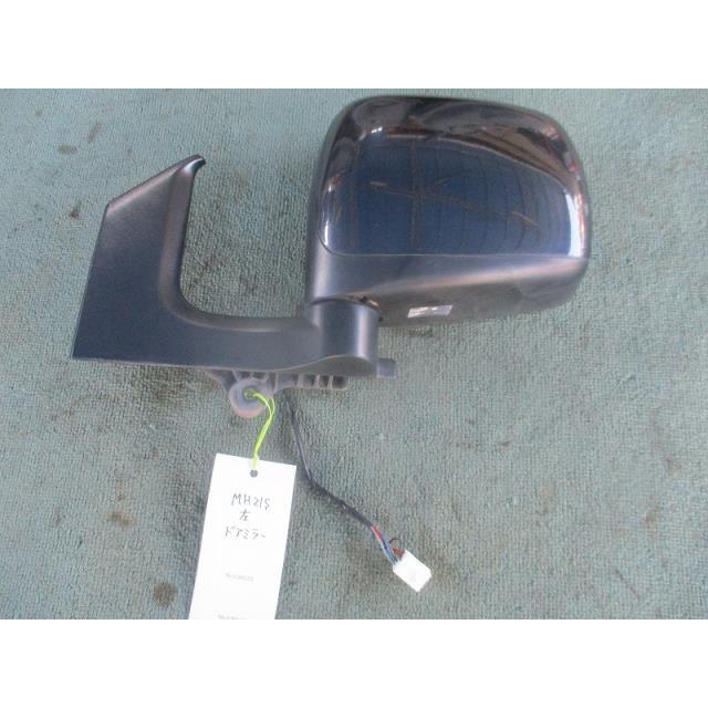 Wagon R CBA-MH21S Left Side Mirror/door Mirror Electric Folding 5P Coupler ZJ3 Bluish Black Pearl III