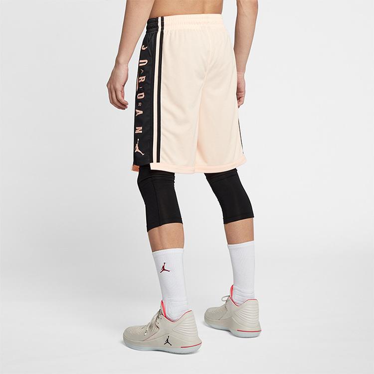 Jordan Quick-Drying Breathable Basketball Shorts Men Bottoms Light-Red Dark-Red BQ8393-888