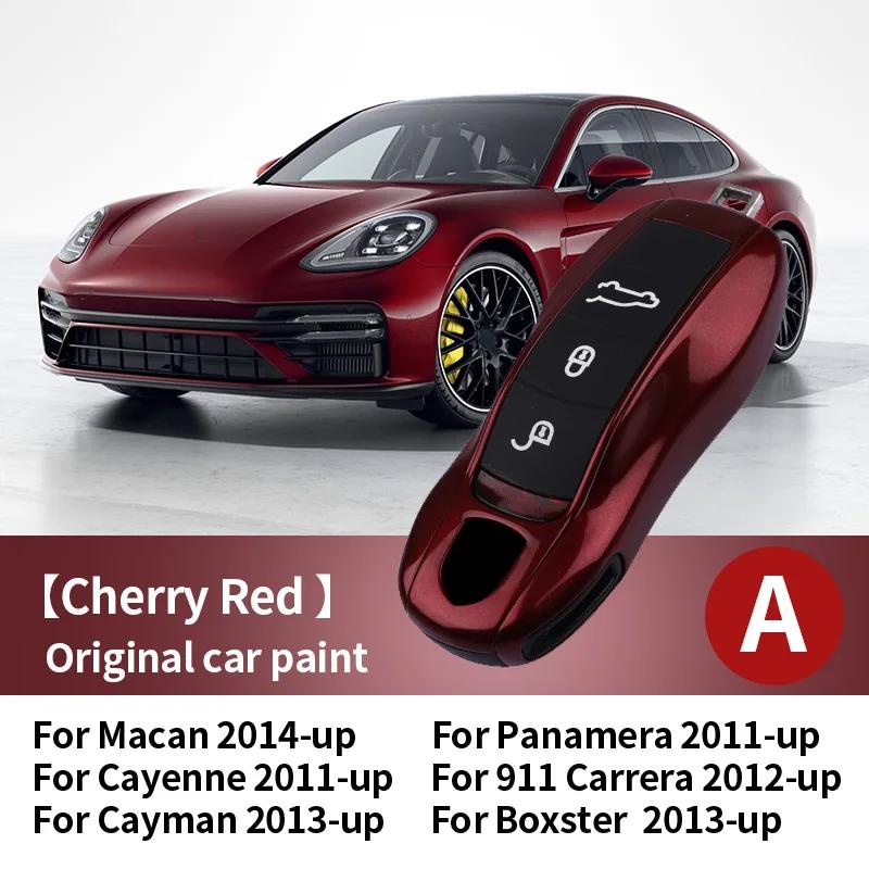 Car Key Paint Protective Case Keyless Cover For Porsche Cayenne Mancan Panamera 911 718 Boxster Cayman Taycan Replacement Shell