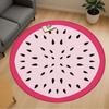 1pc Watermelon Seeds Round Chair Mat Area Rug - Non-Slip, Floor Mat for Office, Bedroom, and Indoor Decor C1118159