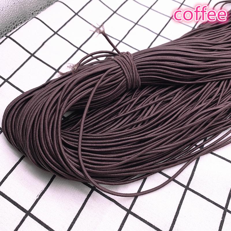 5 Yards 2,0 mm 2,5 mm Hochelastisches Rundes Gummiband Gummiband Elastische Schnur DIY Zubehör