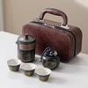 Travel Portable Ceramic Kung Fu Tea Set