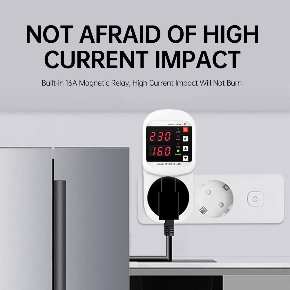 AC 220V LED Display Multifunctional Voltage and Current Protection Socket Multifunctional Protecting Socket with Automatic Reset