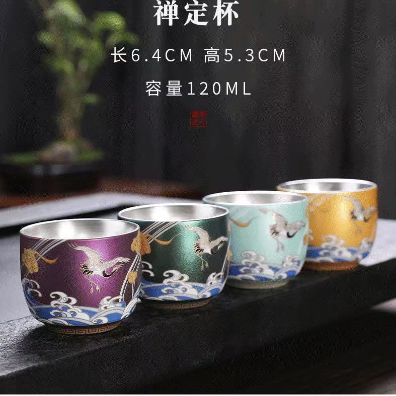 Master Cup Single Cup Kung Fu Sweet Teacup 1Bowl Enamel Color Ceramic Tea