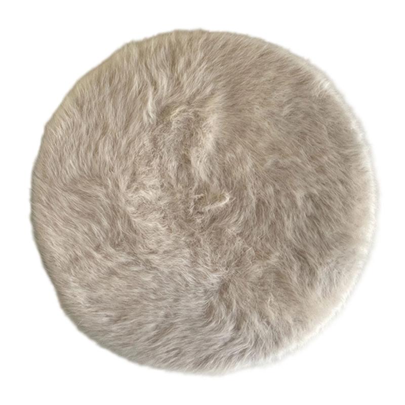 

Fashionable Rabbit Furs Painter Hat Korean Styles Classical Hat for Women Girl Street Wear Winter Warm Essential